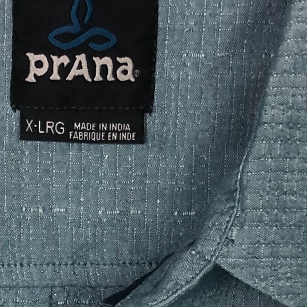 Men’s Prana Button Front Casual Shirt Sz XL - Picture 3 of 4